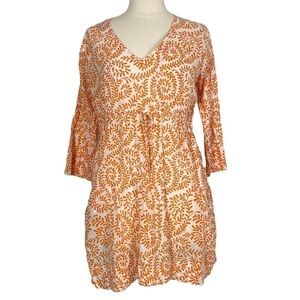 GRETCHEN SCOTT Orange Patterned Tunic
